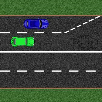 Lane Ending Lane Ending